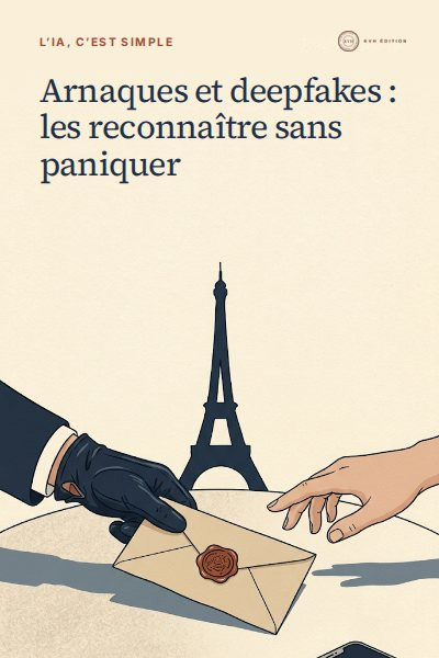 Couverture du guide « Arnaques et deepfakes : les reconnaître sans paniquer »