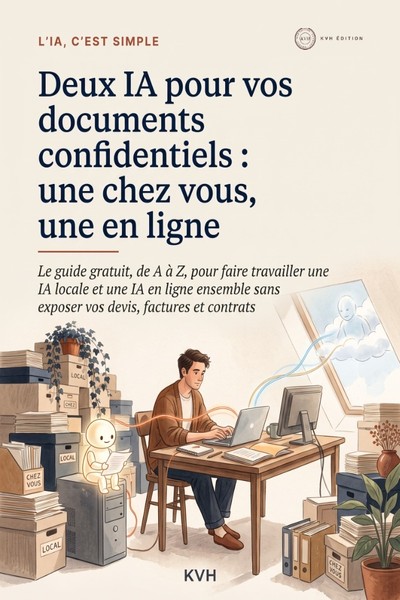 Couverture du guide « Deux IA pour vos documents confidentiels »