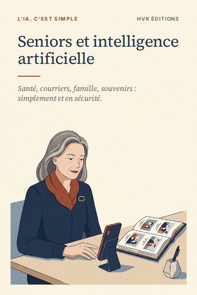 Couverture du guide « Seniors et intelligence artificielle »